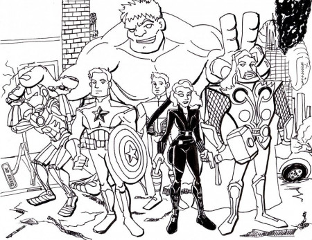 Avengers Coloring Pages Black Widow Avengers Coloring Pages Kids 