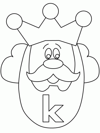 Alphabet # K Coloring Pages & Coloring Book