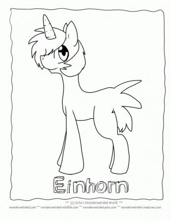 Unicorn Coloring Pages for Kids Echo's Free Unicorn Coloring Pictures