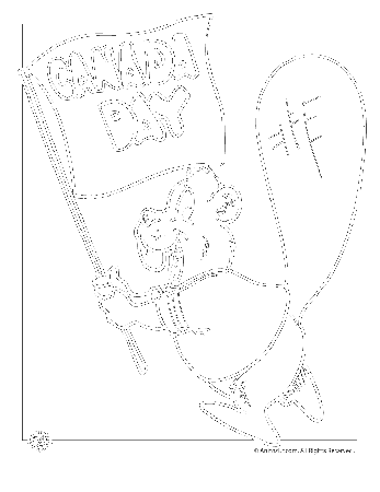 Canada Day Coloring Pages, Black & White Printable Sheets 2014 