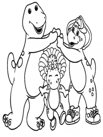 Barney And Friends Coloring Pages Printable High Resolution 
