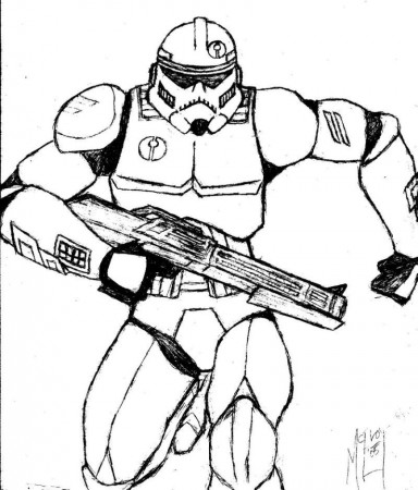Star Wars Coloring Pages Commander Cody | Free coloring pages for kids
