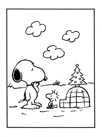 Snoopy and Woodstock | Adult and Children's Coloring Pages