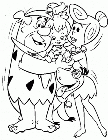 Download The Flintstones Cartoon Coloring Pages Or Print The 