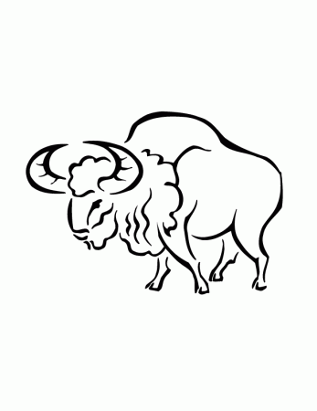 wild ox printable coloring in pages for kids - number 1905 online