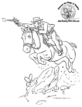 Cowboy Coloring Pages Free 197 | Free Printable Coloring Pages
