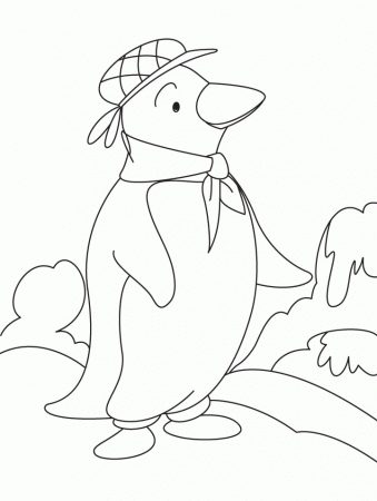 A fighter penguin coloring page | Download Free A fighter penguin 