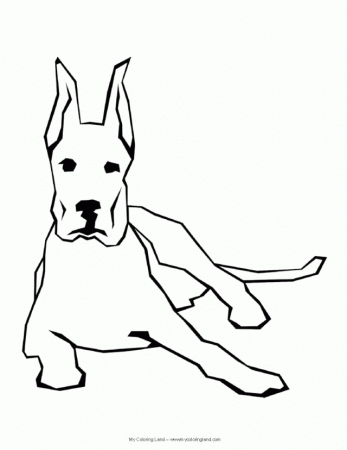 Print Dog Coloring Page Creativity | ViolasGallery.