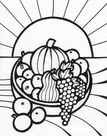 Fruit Coloring Pages fruit of the spirit coloring pages joy – Kids 