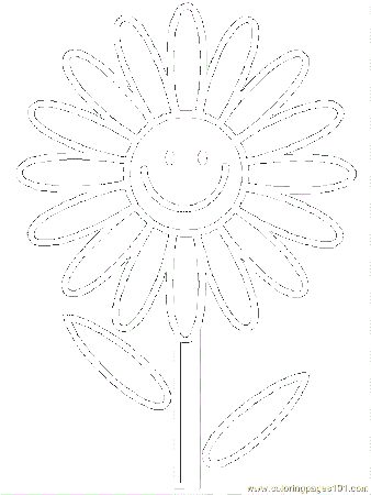 Coloring Pages Flower Coloring Pages 13 (Natural World > Flowers 