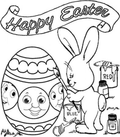 Printable Colouring Pages Easter Thomas The Train For Kids & Boys - #
