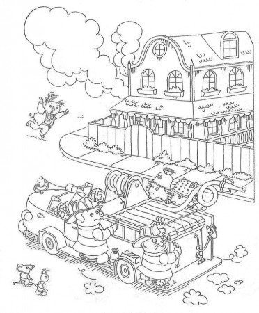 Busytown coloring page | coloring pages