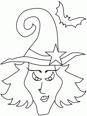 Witch4 Halloween Coloring Pages & Coloring Book