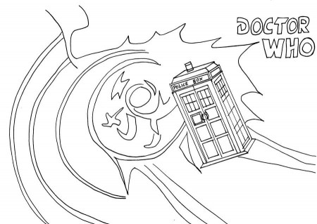 Tardis Coloring Page | Coloring Pages