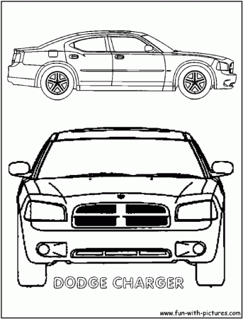 Dodge Charger Colouring Pages Page 2 204448 Cop Car Coloring Pages