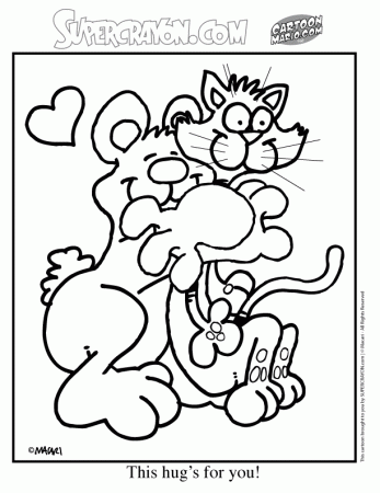 Happy Valentines Day Coloring Pages 219 | Free Printable Coloring 