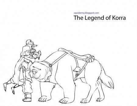 Avatar Legend of Korra Coloring pages - Squid Army