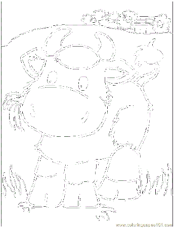 Cow Coloring Page 01
