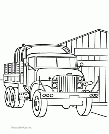 Truck Coloring Page | Printable Coloring Pages