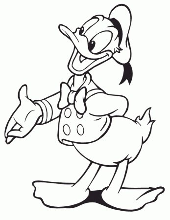 donald duck cake Colouring Pages