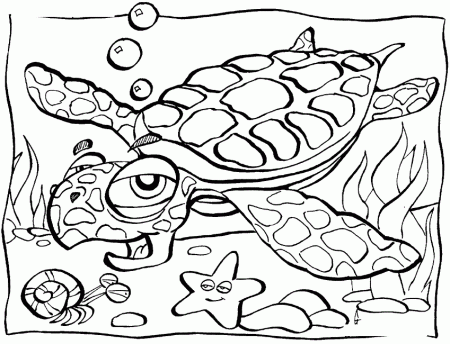 ocean animal coloring pages : Printable Coloring Sheet ~ Anbu 