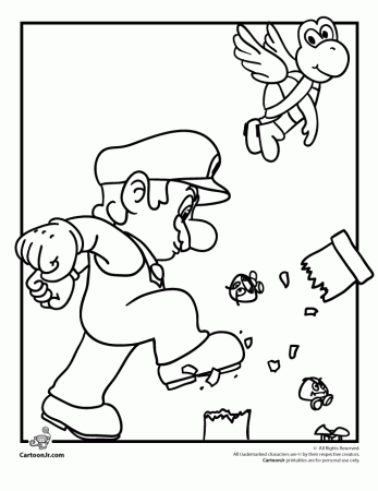 Mario-bros-coloring-5 | Free Coloring Page Site