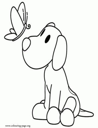 Pocoyo - Puppy Loula coloring page