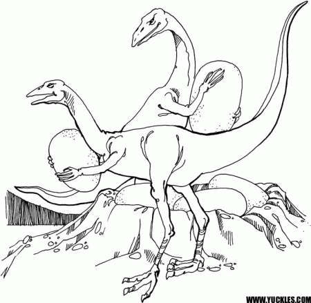 Oviraptor Coloring Page by YUCKLES!