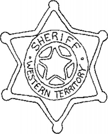 Sheriff.png - Free Color Pages - Printable Pages - Holiday 
