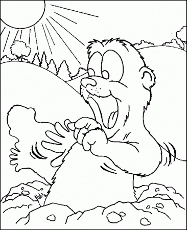 Groundhog Day February 2 Coloring Pages: Groundhog Day February 2 