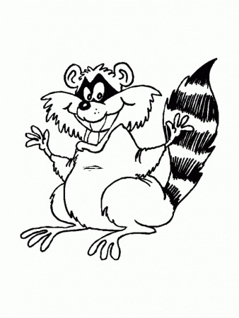 Thief Raccoon Coloring Pages Coloring Pages 288627 Raccoon 