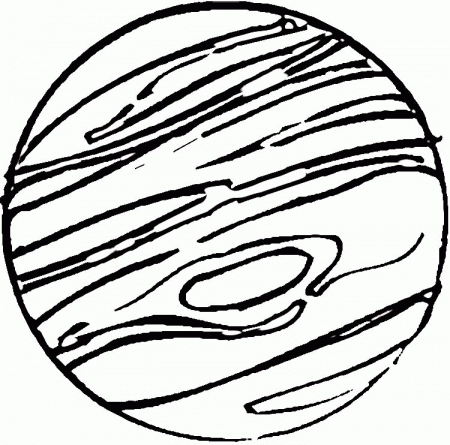 Jupiter - Space Coloring Pages : Coloring Pages for Kids 