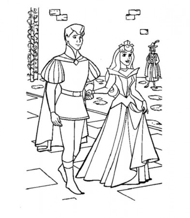 Coloring pages the sleeping beauty - picture 6