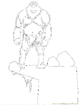 Abominable Snowman Coloring Pages 227 | Free Printable Coloring Pages