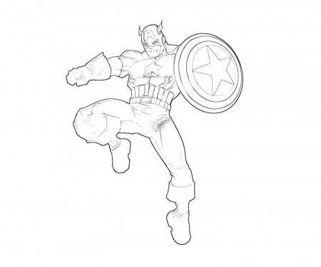 Free Online Captain America Coloring Pages #14 | Online Coloring Pages