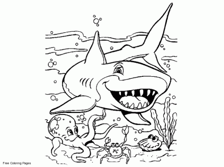 Coloring Pages Of Sharks - Free Coloring Pages For KidsFree 