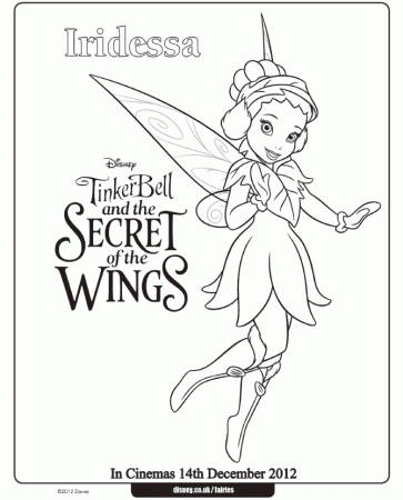 tinker bell and iridessa coloring pages from the movie tinkerbell 