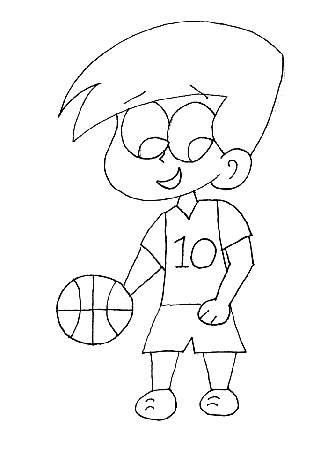 basketball color page | Coloring Picture HD For Kids | Fransus 