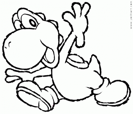 yoshi coloring pages