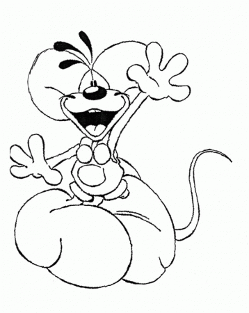 Diddle : Who Loves To Diddle Coloring Page, Smiling Diddle 