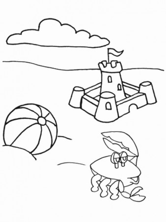 Coloring Pages Summer At The Beach