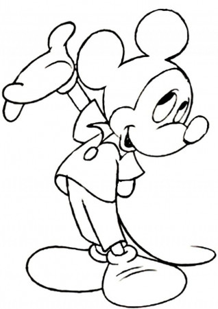 Free Printable Mickey Mouse Kids Coloring Pages To Print 151809 