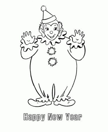 New Year Coloring Pages (1) - Coloring Kids