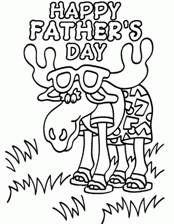 Father's Day Coloring Pages for Kids- Free Printable Coloring 