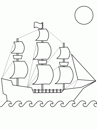 Columbus Day Coloring Pages for Kids - Free Printable Columbus Day 