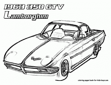 Lamborghini Gtv Race Car Coloring Page Id 60795 Uncategorized 