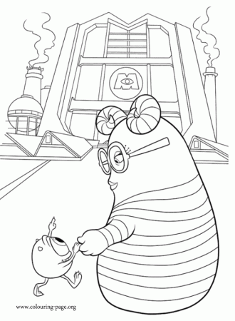 Monsters University - Young Mike coloring page