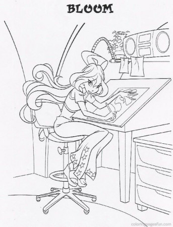 Winx Club Coloring Pages 3 | Free Printable Coloring Pages 