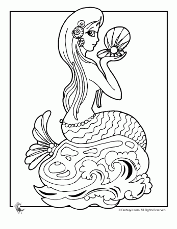 Mermaid Coloring Pages | Fantasy Jr.