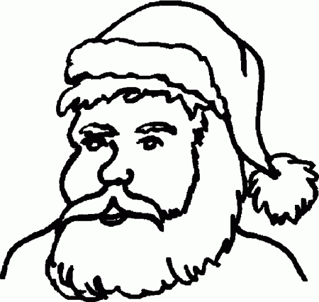 Jarvis Varnado: Santa Claus Face of Christmas Coloring Pages